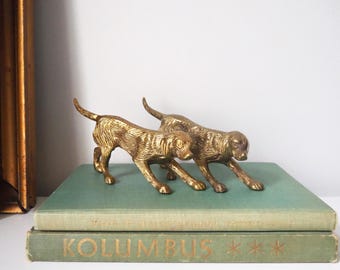 ヴィンテージ真鍮製犬 | ヴィンテージ真鍮製犬2体セット 