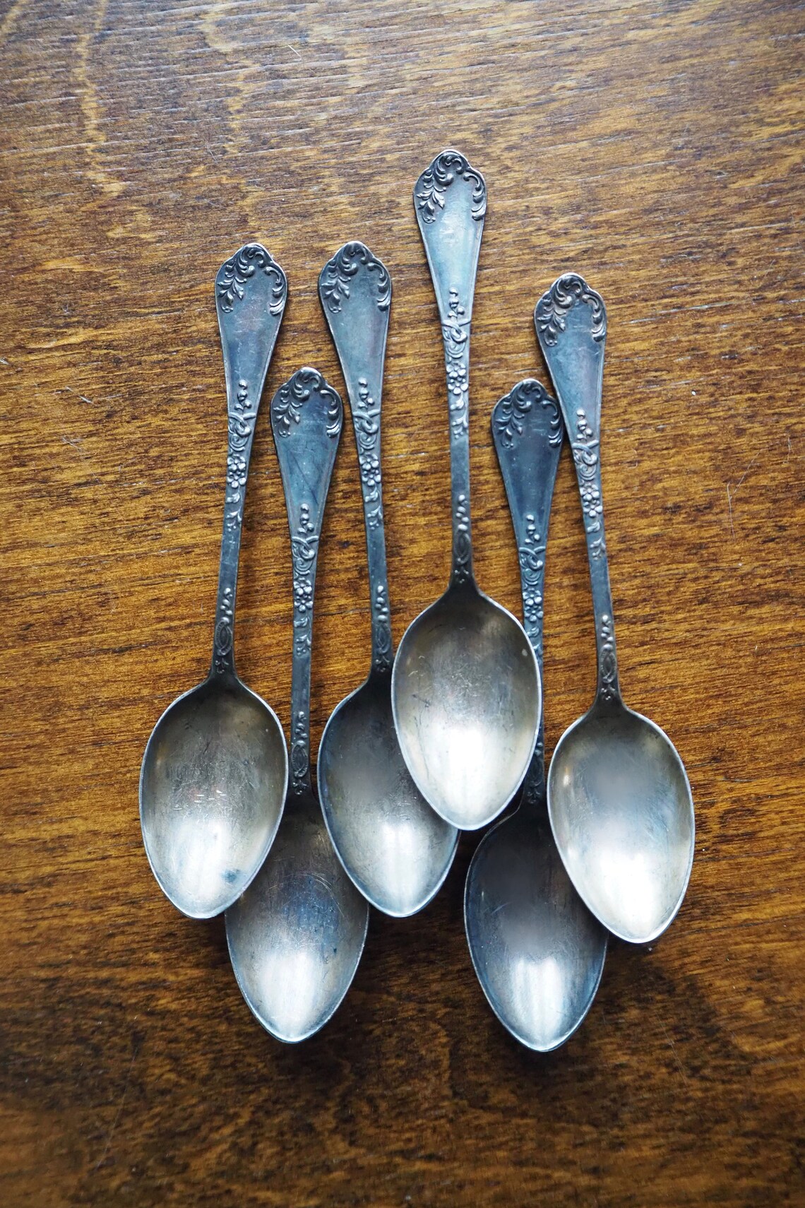 Set of six vintage teaspoons Vintage alpacca teaspoons C.G. Etsy