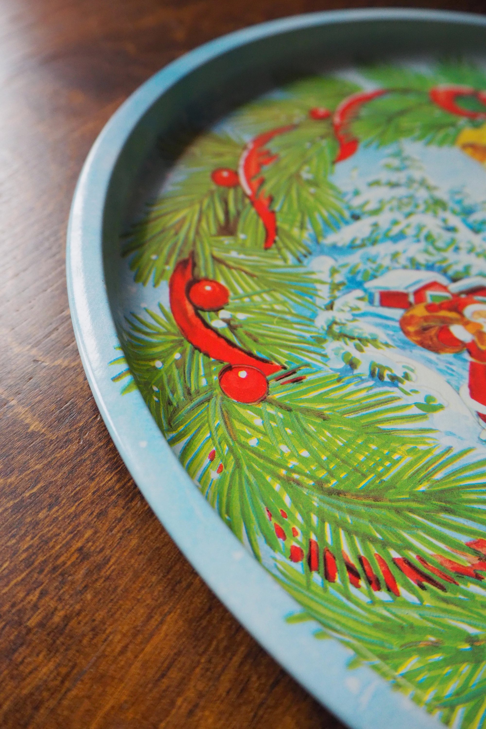 【たぁこ*さま】vintage tray ❀ スポンコリ トレイ Finland Vintage Christmas Tray | Vintage Tin Tray | Vintage Santa