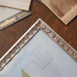 Vintage silver plated photo frame | Silver plated photo frame 13x18 cm | Vintage silver plated picture frame | Heart frame