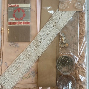 Crafting/ Journaling Pack Filled With Vintage Trims. Slow Stitching Pack. Haberdashery For Crafting/Sewing