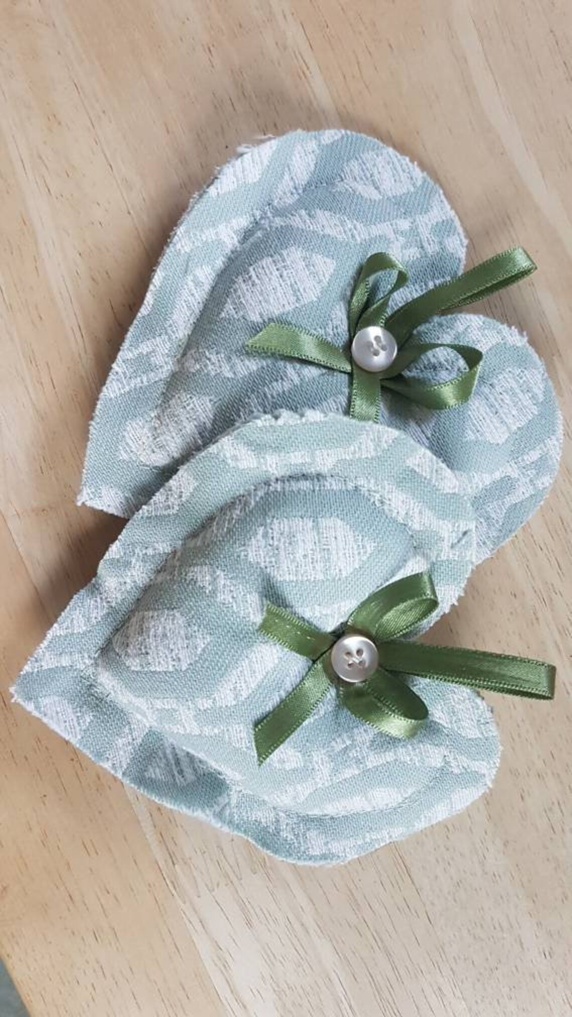 Handmade Pair Heart Shaped Lavender Bags Gift Birthday Etsy