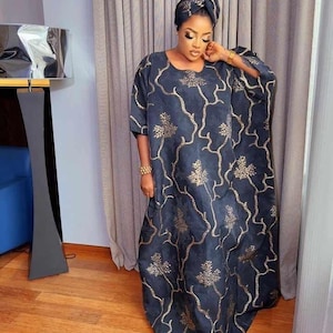 Brocade black boubou, boubou dresses for women, elegant boubou brocade gown , African boubou dress , African women clothing, party dress