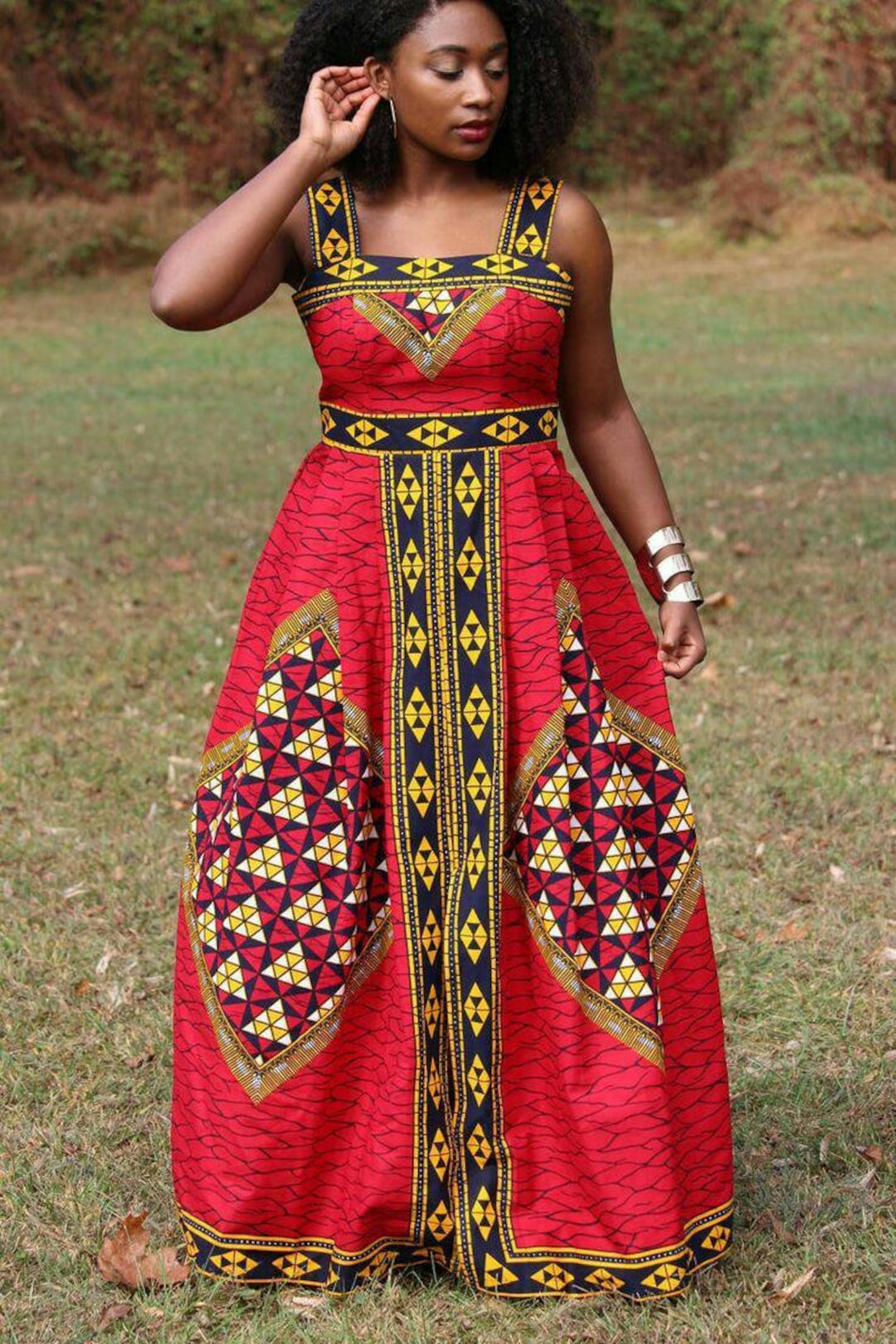 African Print Dress ankara Gown African Women Clothing - Etsy