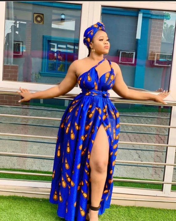 African Print Sun Dresses, Infinity Summer Dress for Women