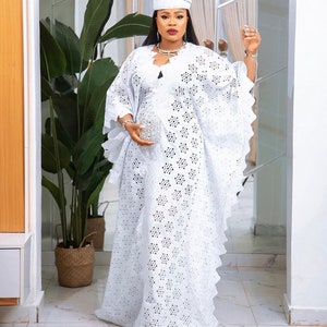 White Lace African Dresses -  UK