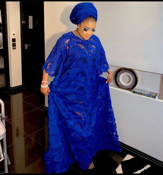 Robe boubou caftan boubou en dentelle dentelle boubou africaine vetements pour femmes africaines robe de soiree boubou tenues occasionnelles robe boubou royale Etsy Canada
