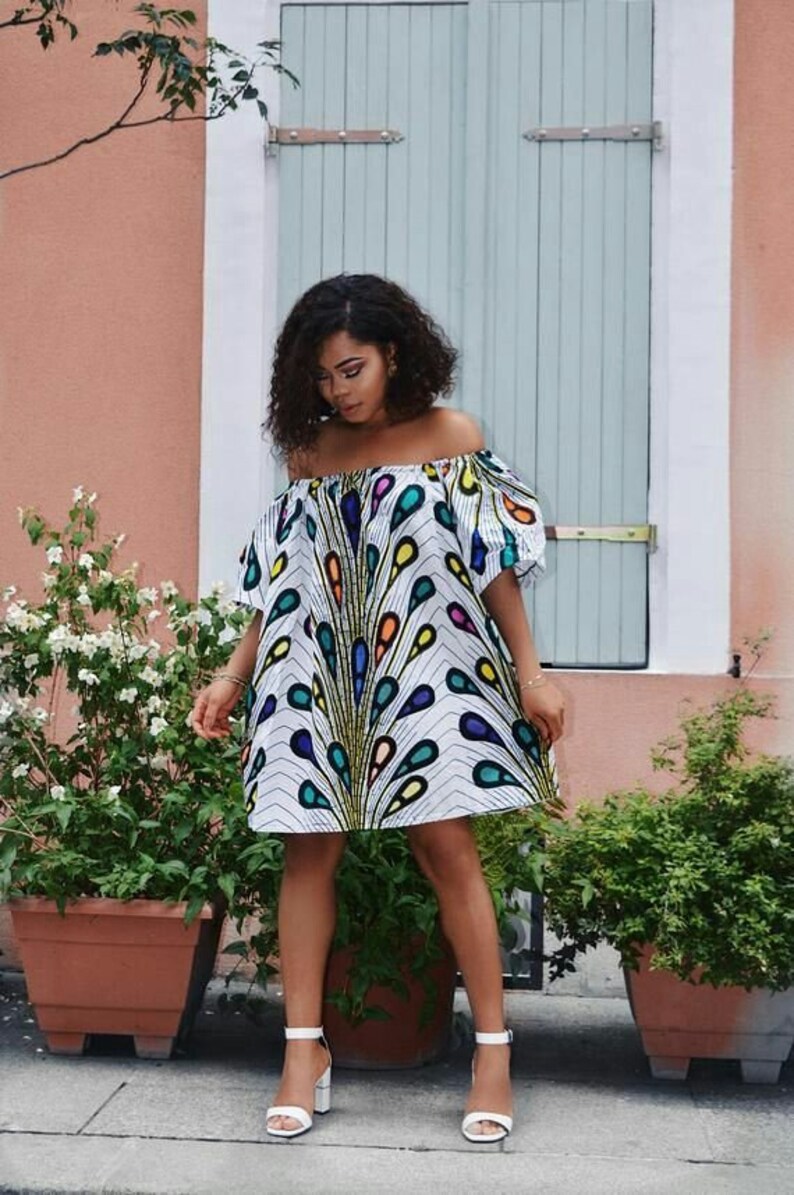African print dress Ankara print dress African attire Women/'s fashion Ankara print