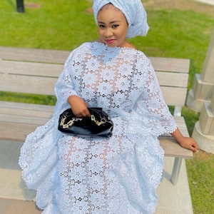 Ankara With Lace Etsy