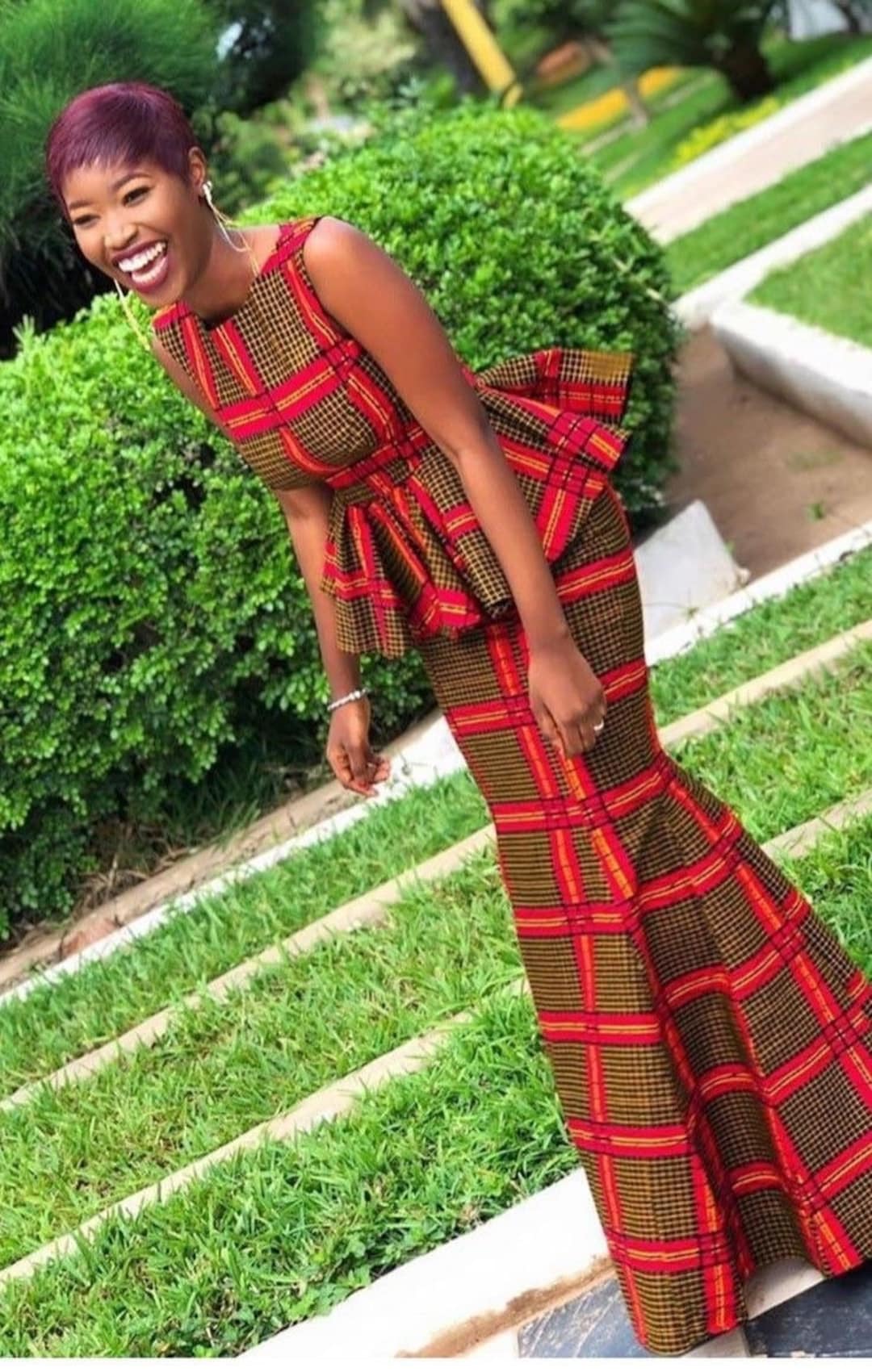 Ankara mermaid skirt and clearance blouse