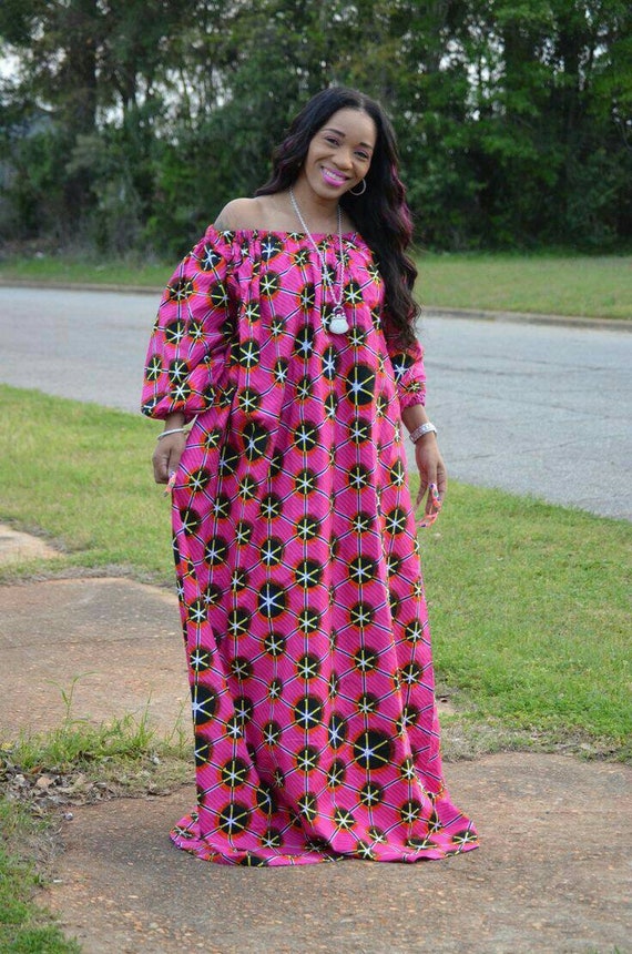 Ankara maxi dress boubou gown ankara print african dress Etsy