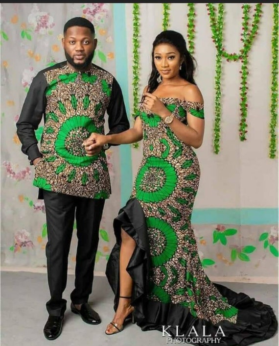 Couples African Prom Dress for Couples 