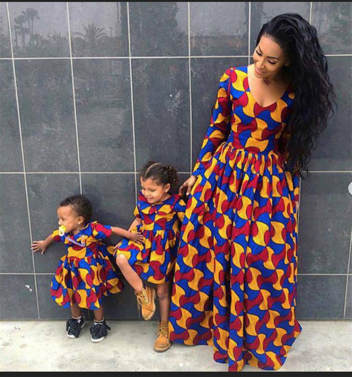 Robe africaine mère et filles robes dimpression africaines Etsy