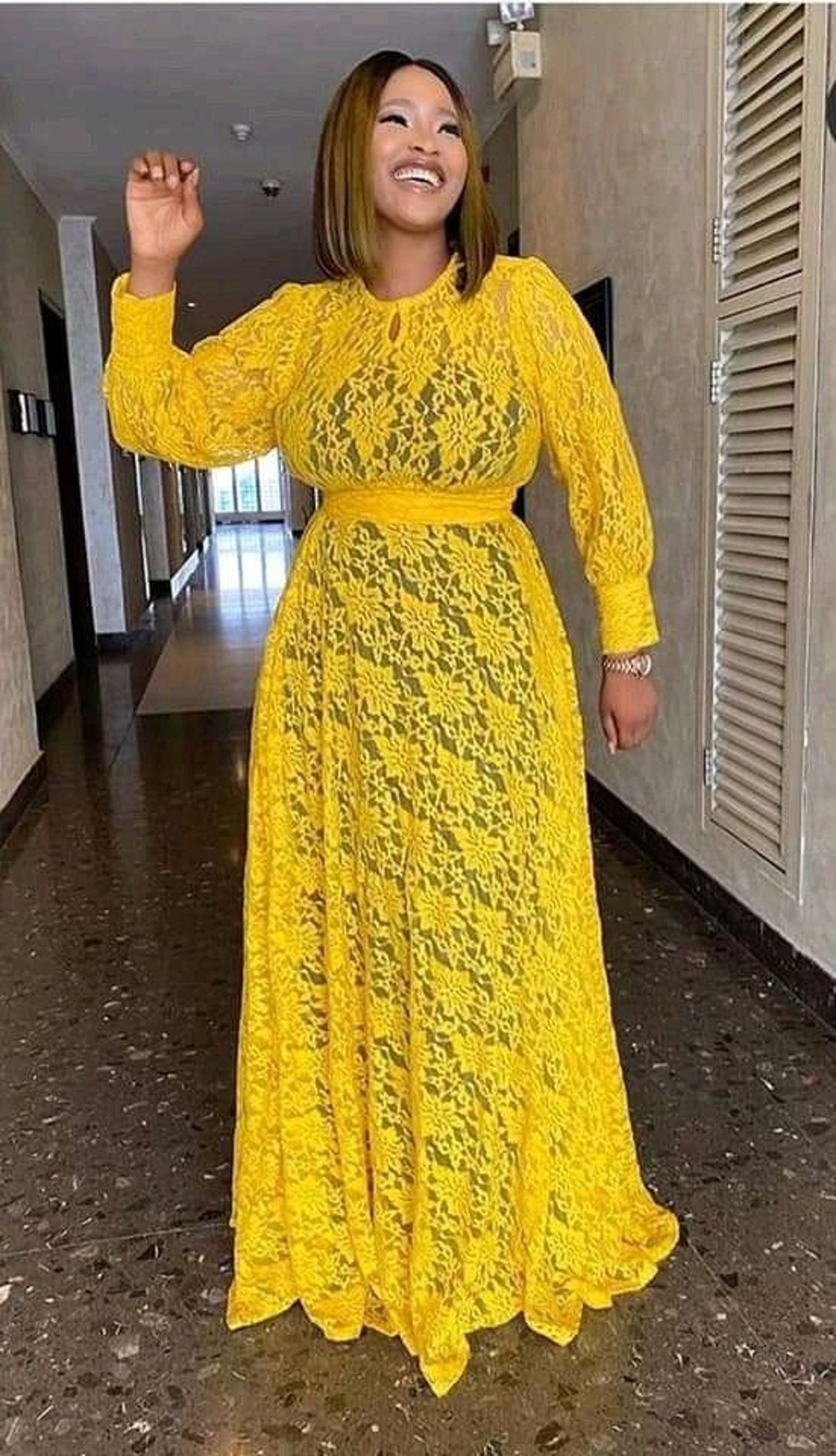 Net Lace Dresses Yellow Net Dresses Women Fashion Dresses Etsy