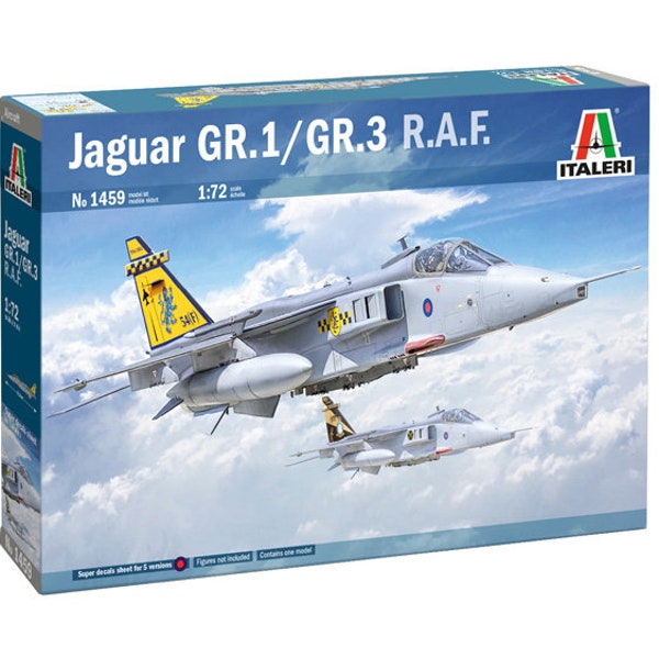 Italeri 1/72 Scale Jaguar GR.1/GR.3 Model Plane Kit - 1459