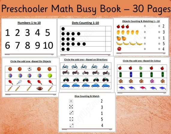 Folder printables math worksheets