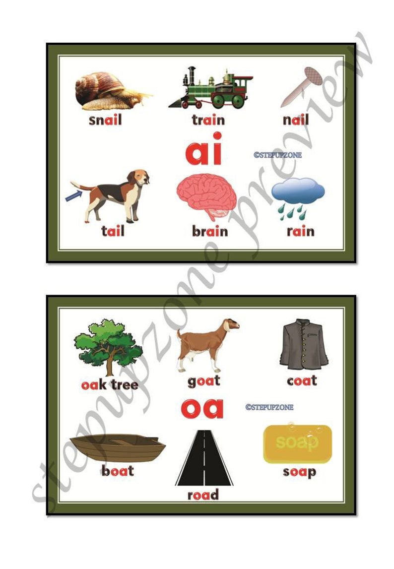 Digraphs Phonics Digraphs Printable Cards - Etsy