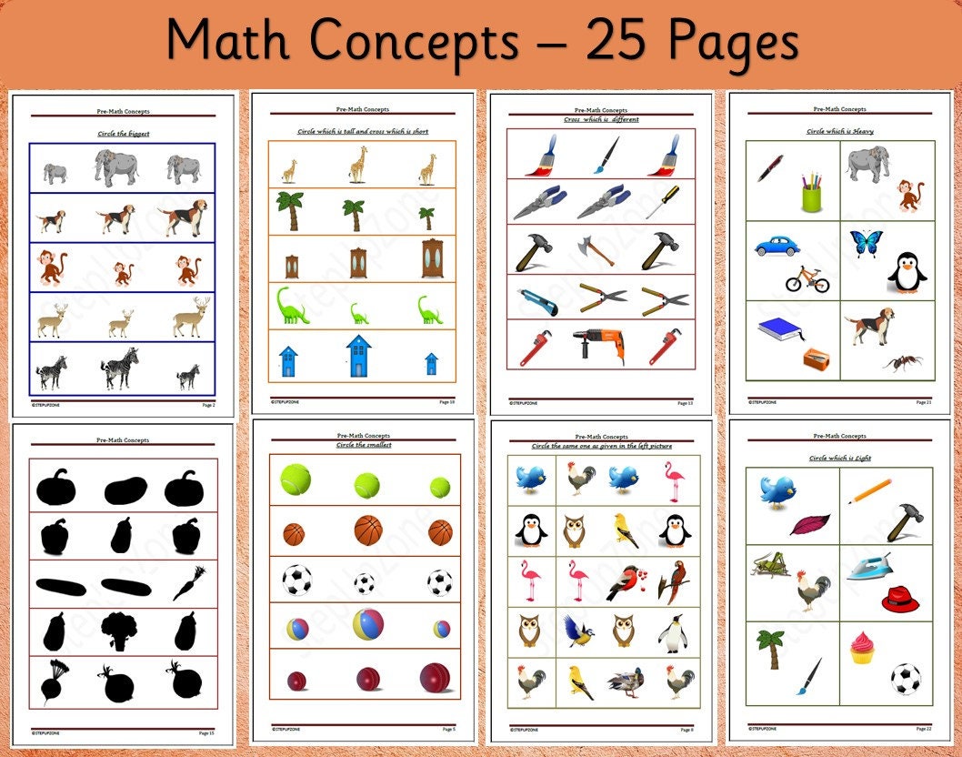 toddler math binder pre math concepts toddler leaning etsy israel