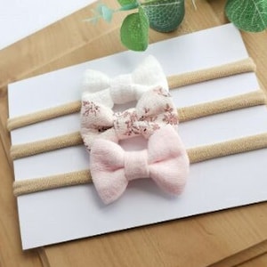 Bandeaux à Arc Dentelle Pour Bébé Filles - Accessoires Cheveux Élastiques Mignons Et Élégants LEEQ