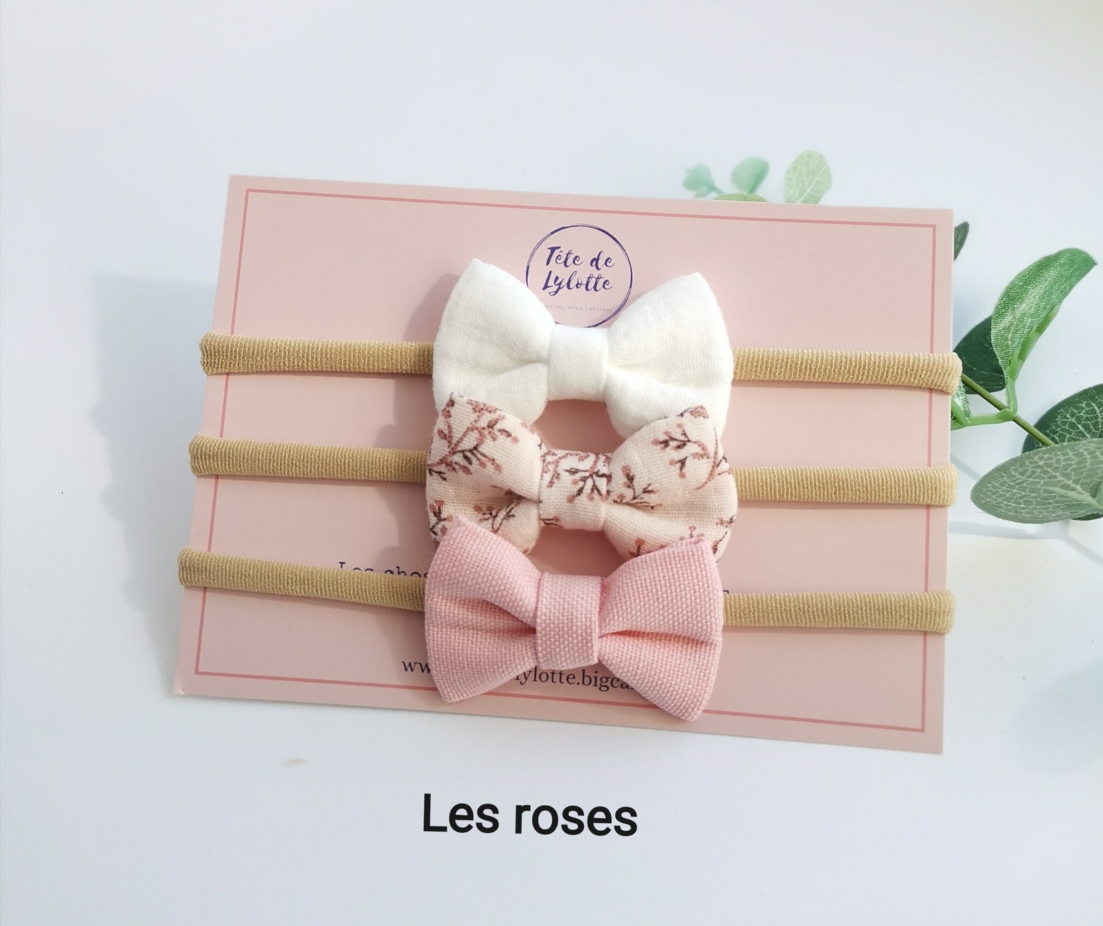 Bandeau Bebe Fille 6-12mois Bandeaux Dentelle Enfants - Lot De 2 - Blanc Avec Fleurs Et Perles - Élastique Confortable Bapteme Fille