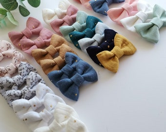 Dubbele gaas haarspeld / Baby haarspeld / Baby dubbele gaas haarspeld / Dubbele gaas strik / Antislip haarspeld / Meisjes haarspeld / Magische haarspeld / Haarstrik