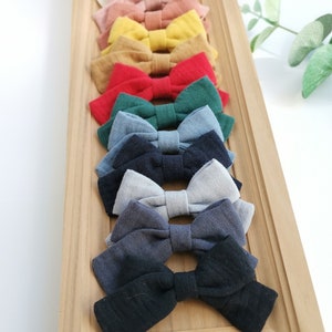 Baby bow/ Double gauze bow/ Crossed bows/ Baby barrettes/ Magic barrette/ Baby headbands/ Headband