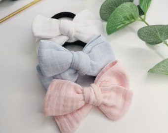 Baby scrunchie/ Baby bows/ Baby accessories/ Baby barrette/ Scrunchie elastic/ Foam elastic