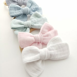 Baby bows/ Baby barrettes/ Baby headbands/ Baby headbands/ Crossed bows