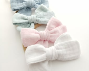 Nœuds bébé/ Barrettes bébé/ bandeaux bébé/ Headband bébé/ Nœud croisé