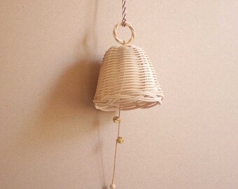 rattan bell - natural christmas decoration | Solelh Workshop