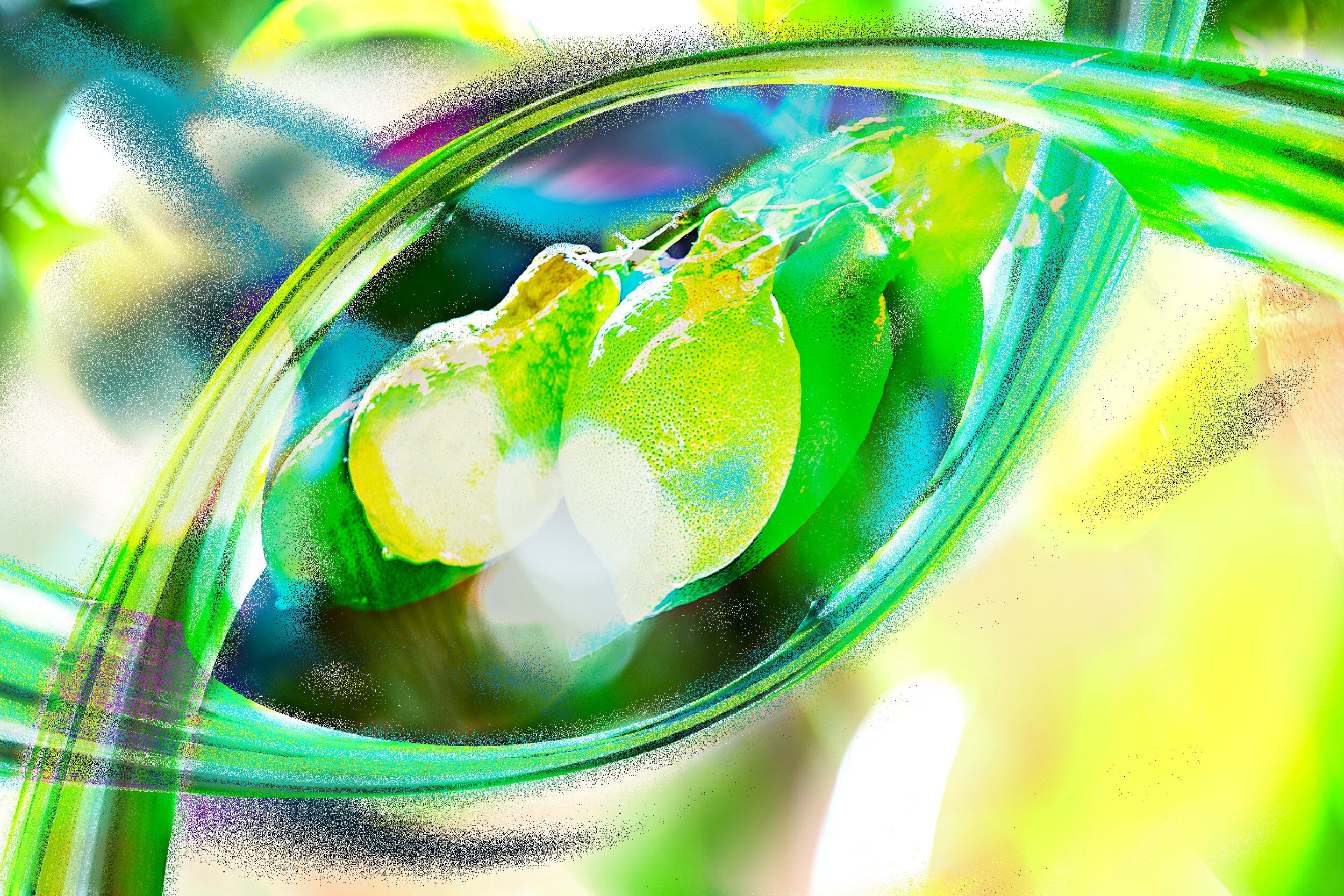 The lemon eye digital artwork as a poster or framed as Etsy