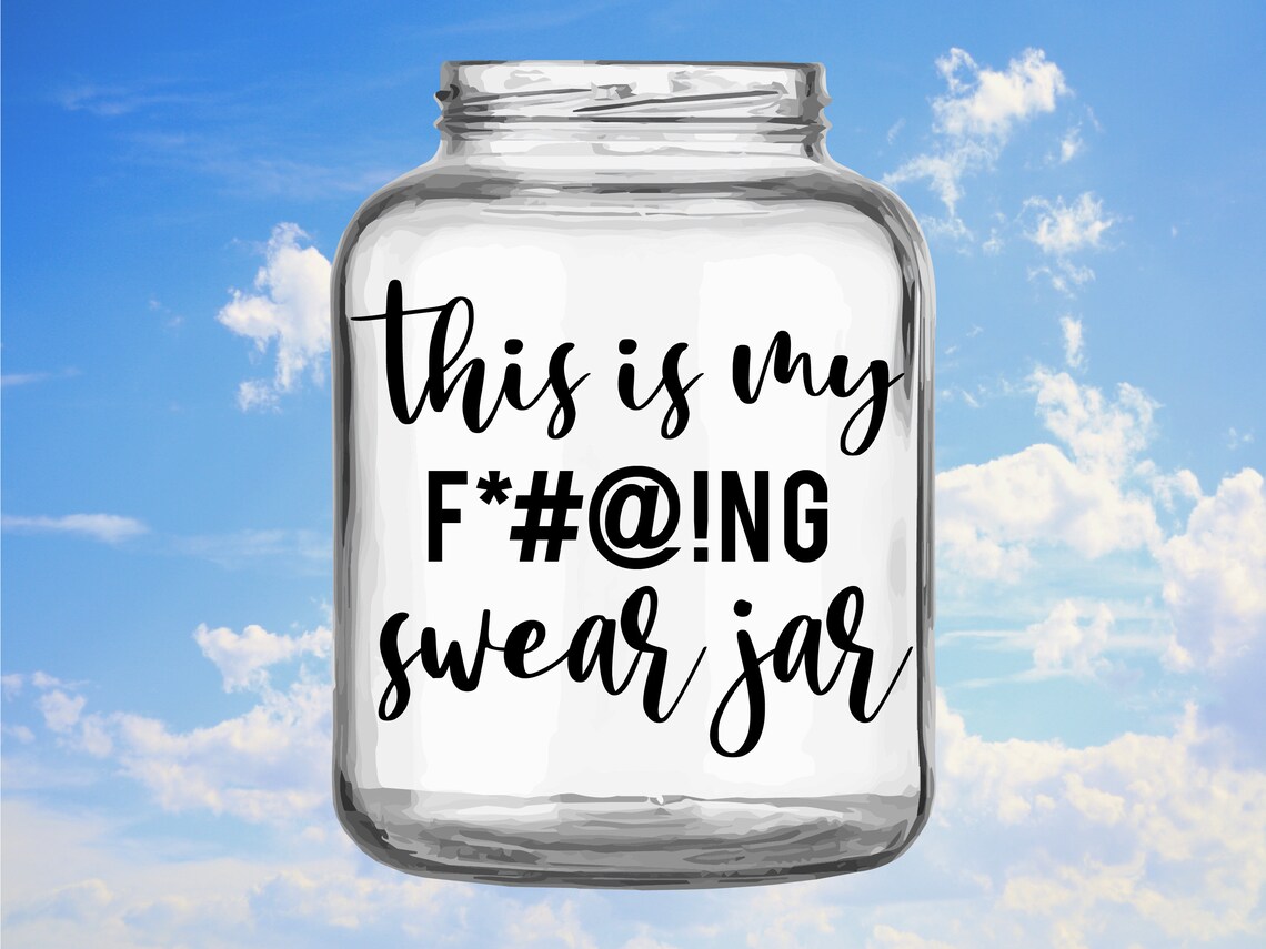 Swear Jar Label Decal Funny Gift Sticker FREE US SHIPPING | Etsy