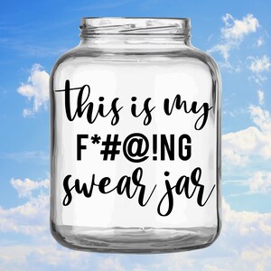 Swear Jar Label Decal Funny Gift Sticker FREE US SHIPPING | Etsy