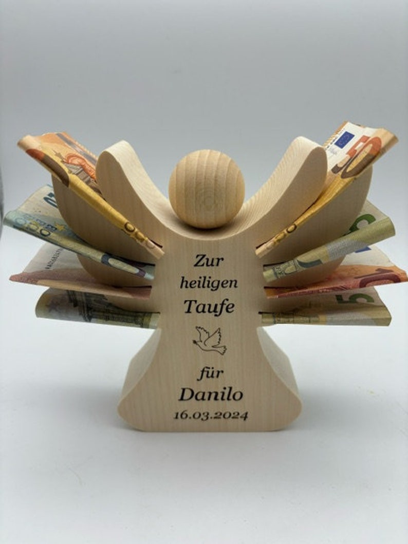 Schutzengel mit Wunschtext für Kommunion,Konfirmation,Firmung,Taufe u. Geburt. Die Geschenkengel eignen sich hervorragend zum verschenken. zdjęcie 7