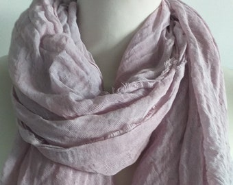 Pink scarf Pink cotton scarf light weight scarf mens white scarf  pink scarf light cotton scarf soft pink scarf