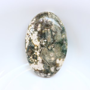 Ocean Jasper palm stone, orbicular jasper, sacred geometry, large Palm stones, healing crystals, earthy Ocean Jasper Palmstones.