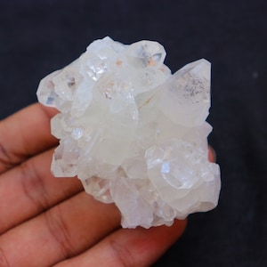 Clear Apophyllite, Clear Apophyllite Cluster, Decorative Stone, Apophyllite Crystal, Healing Crystal, Natural Crystals