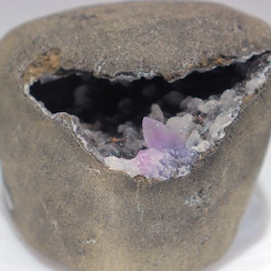 Beautiful Amethyst on Chalcedony, Natural Amethyst Geode Cave, Amethyst Cave, Purple Crystal,  Druzy Crystal, Amethyst Crystal Geode