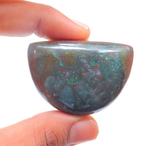 Bloodstone Palm Stone, bloodstone worry stone - bloodstone crystal slab - bloodstone gemstone - healing crystals and stones, BloodStone palm