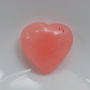 Rose Quartz Heart - Love & Compassion, Natural Rose Quartz Heart - Pink Crystal Healing, Heart Stone, Rose Quartz Gemstone Love Pocket Stone