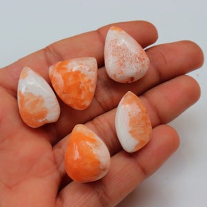 Pink Scolecite 5 pc Lot, High-Quality Pink Scolecite Natural Pink Scolecite 5pc Lot, Worry Stone, Pink Scolecite Tumble, Pocket Stone