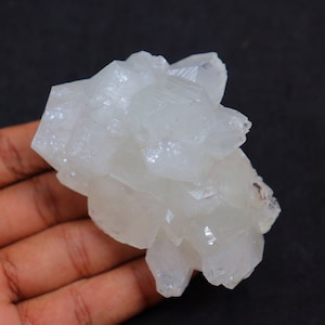 Clear Apophyllite, Clear Apophyllite Cluster, Decorative Stone, Apophyllite Crystal, Healing Crystal, Natural Crystals
