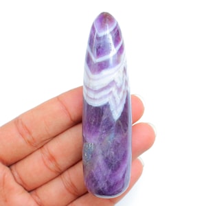 Chevron Amethyst Wand, Protection stone, Healing of Body, Mind & Soul, Balance Chevron Amethyst Wand Pocket Stone, Chevron Amethyst