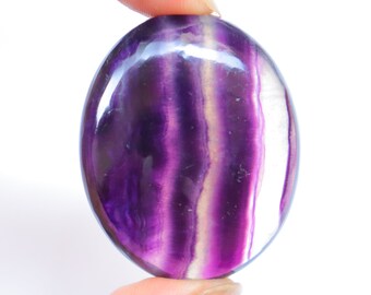 Fluorite Palm Stone (Healing Crystals and Stones), Worry Stone, Fluorite Tumble, Fluorite Heart, Pocket Stone Chakra Crystals Fluorite Stone