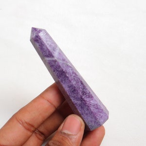 The Best!!! Kammererite Tower Point, Genuine kammererite Tower, Purple Kammererite Stone, Tower Stone, Kammererite Crystal, Kammererite Palm