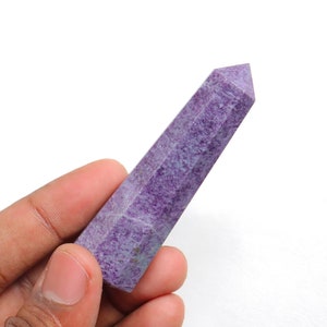 The Best!!! Kammererite Tower Point, Genuine kammererite Tower, Purple Kammererite Stone, Tower Stone, Kammererite Crystal, Kammererite Palm