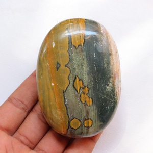 XL Ocean Jasper Palm Stone, Natural Ocean Jasper Palms, Polished Ocean Jasper, Jasper Palm stones, Crystal Palmstones healing Crystals,