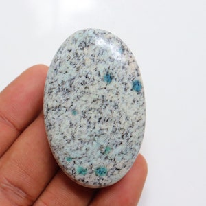 K2 Jasper Palmstone, Natural K2 Crystal Palmstone, chakra palm stone, Ethically Sourced, Raindrop Azurite, Azurite in Quartz, Pocket Stone