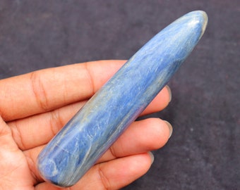 Rare Blue Kyanite Palm Stone, Crystal Chakra Healing Stones, Higher Power Protection, Pocket Stone, Loose Stone, Healing Crystal, Palm Stone