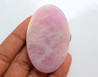 Superb Quality Kunzite Palm Stone, Natural Kunzite Palm, Protection - Self Love, Healing Crystal, Heart and Crown Chakra, Pink Kunzite Heart